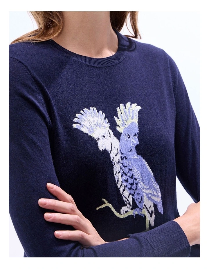 Wings And Ruin Csc Knit in Navy Multi image 3