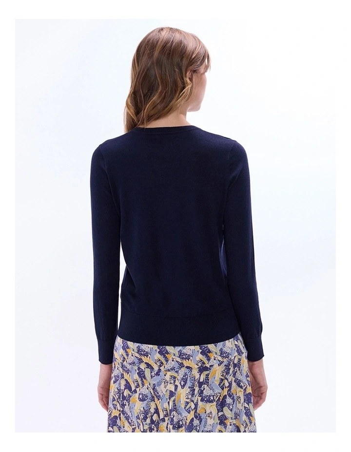 Wings And Ruin Csc Knit in Navy Multi image 4