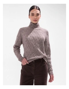 Knox Turtle Neck Knit in Espresso
