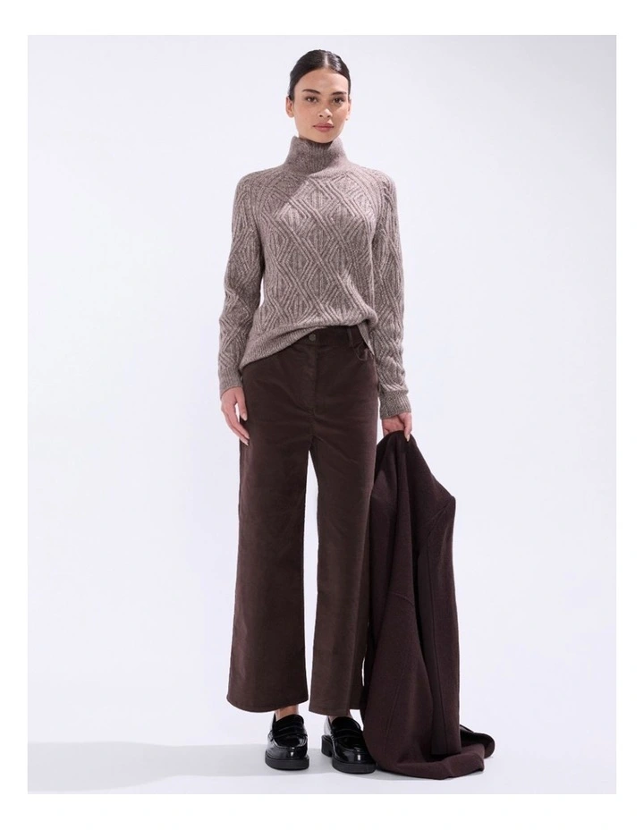 Knox Turtle Neck Knit in Espresso image 1