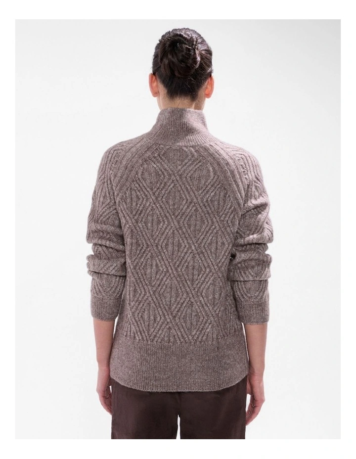 Knox Turtle Neck Knit in Espresso image 3