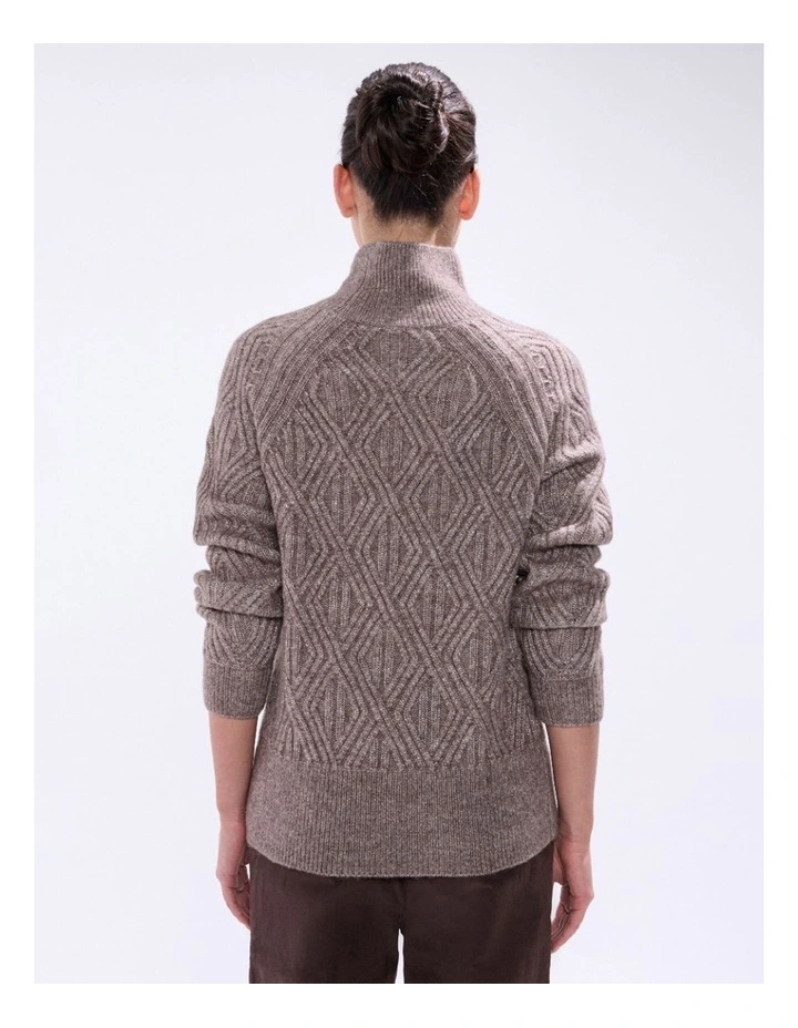 Knox Turtle Neck Knit in Espresso image 4