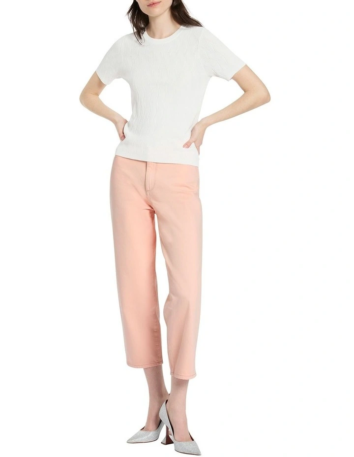 Luca Knit Top in White image 2