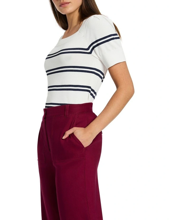 Stripe Out! Knit Top in Navy/White image 3