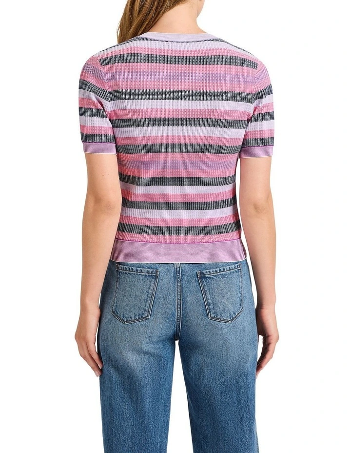 Totally Stripes! Knit Tee in Navy Stripe image 4