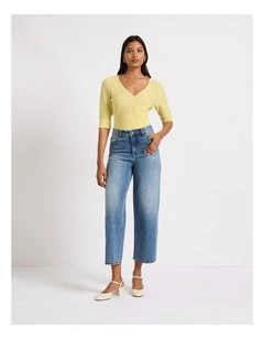 Cruising Pointelle Knit Top in Prost