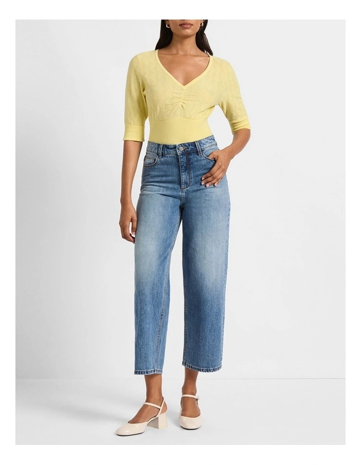 Cruising Pointelle Knit Top in Prost image 2