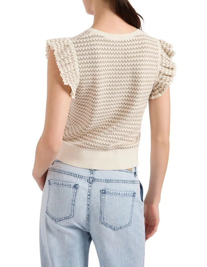 Tuscan Knit Tank in Ivory image 2
