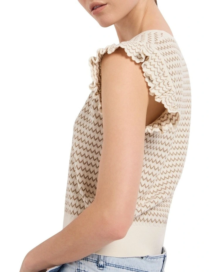 Tuscan Knit Tank in Ivory image 3