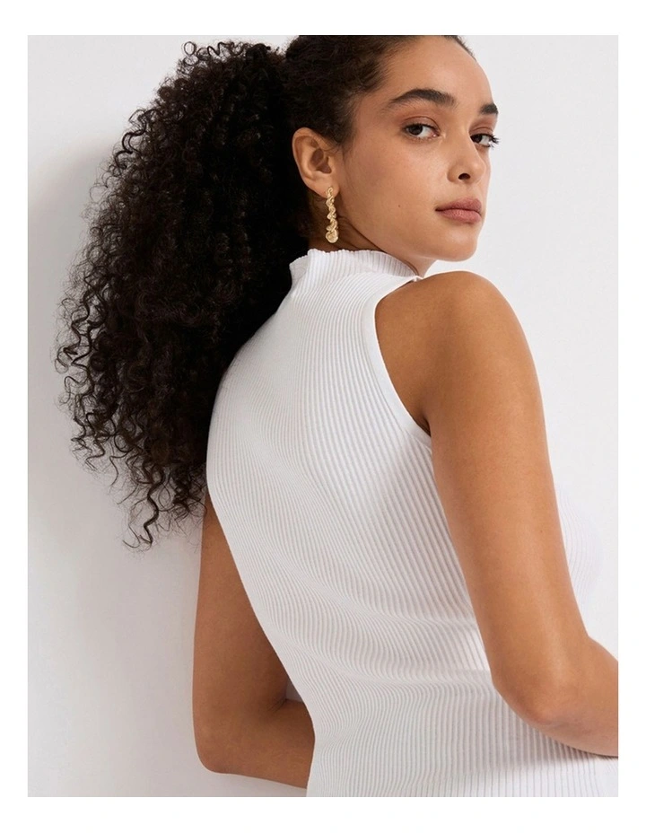 Wind It Up Knit Tank in Ivory image 3
