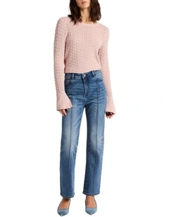 Lorena Pointelle Knit in Rose Water