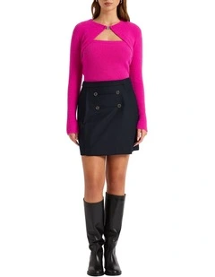 Cherie Shrug Knit Top in Lover