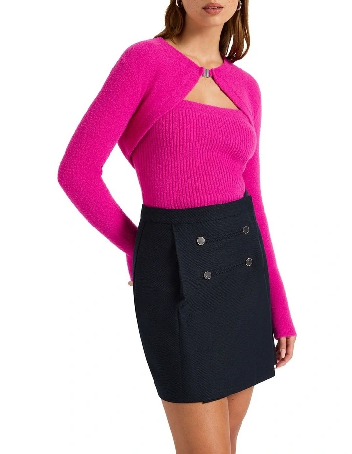 Cherie Shrug Knit Top in Lover image 2