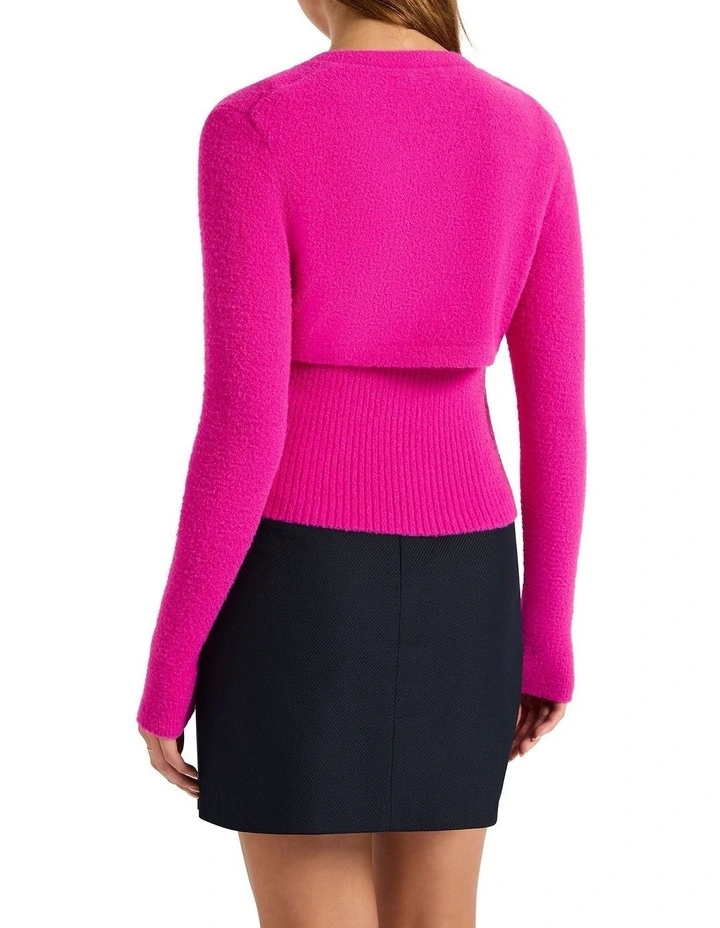 Cherie Shrug Knit Top in Lover image 4