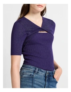 Deja Vu Shimmer Knit in Esme