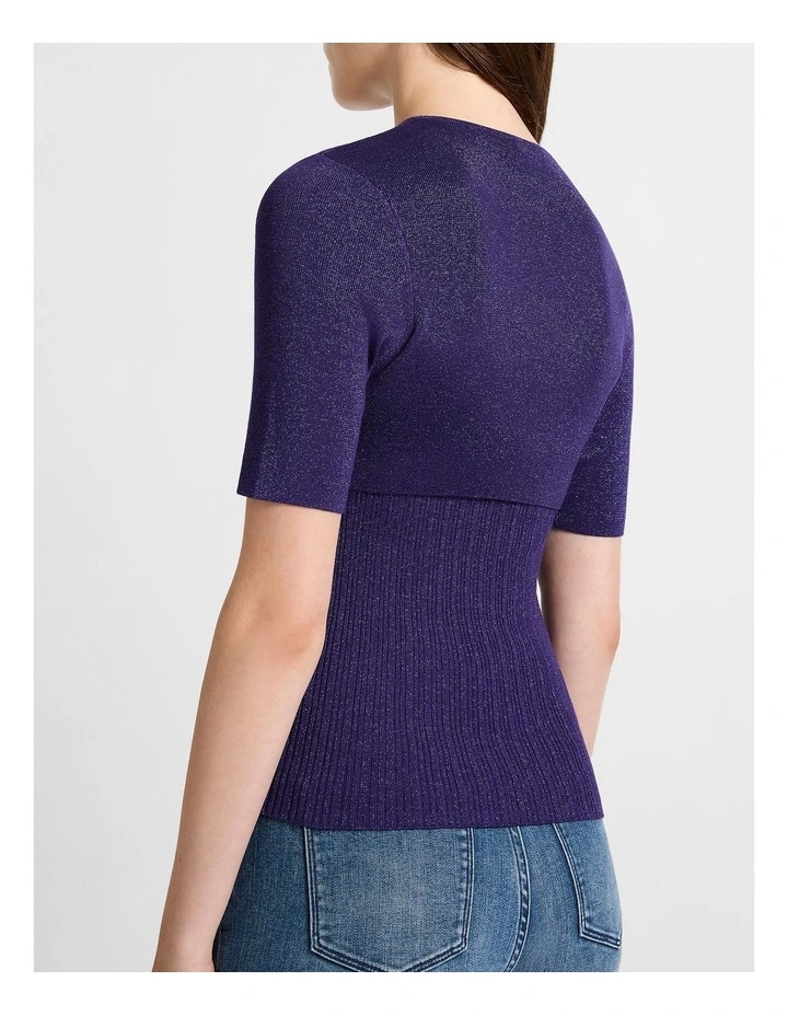 Deja Vu Shimmer Knit in Esme image 3