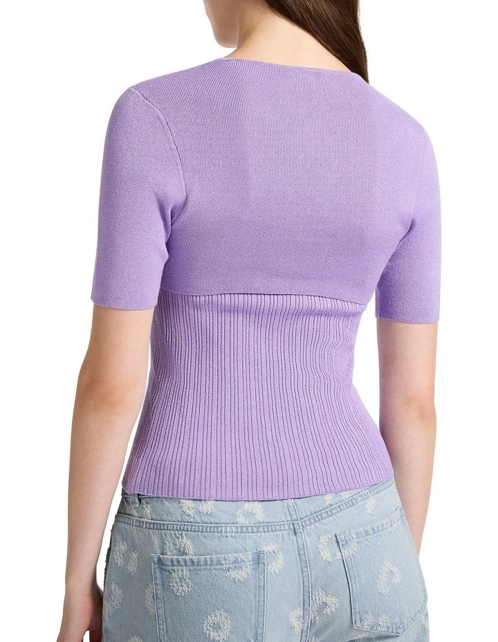 Deja Vu Shimmer Knit in Esme image 4