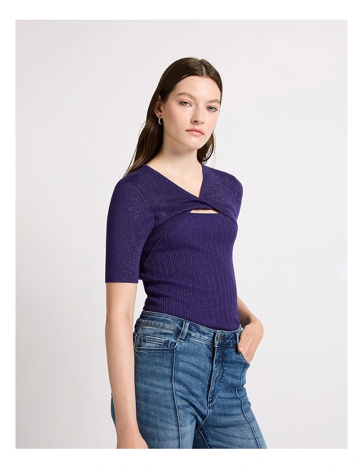 Deja Vu Shimmer Knit in Twilight image 2