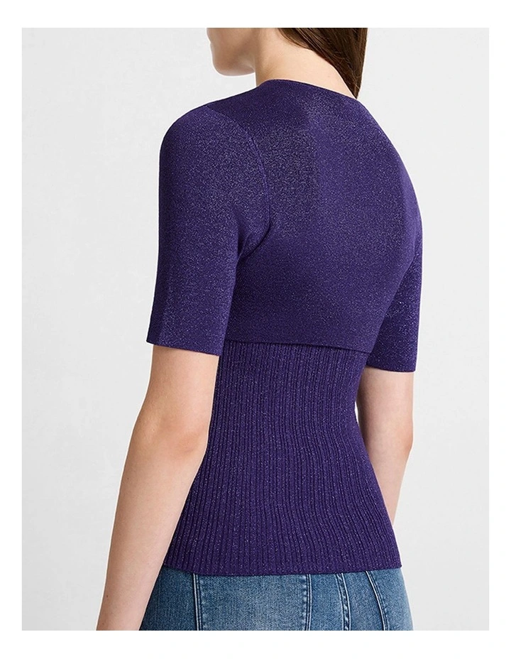 Deja Vu Shimmer Knit in Twilight image 3