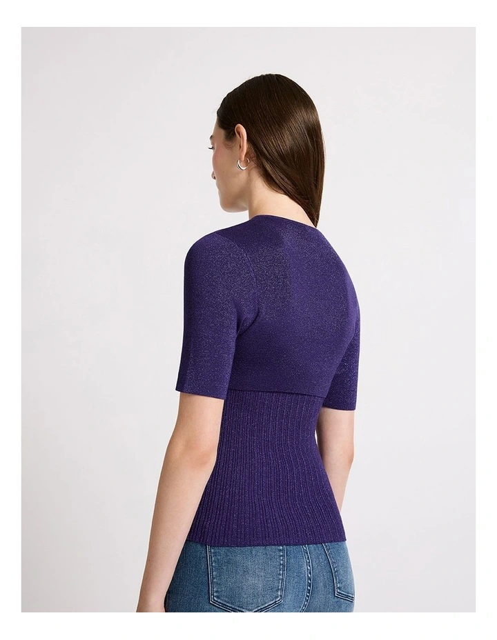 Deja Vu Shimmer Knit in Twilight image 4