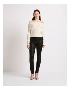 Nikki Off The Shoulder Knit in Ecru