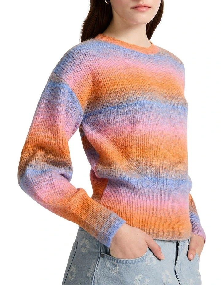 Breaking Dawn Knit in Purple Multi image 1