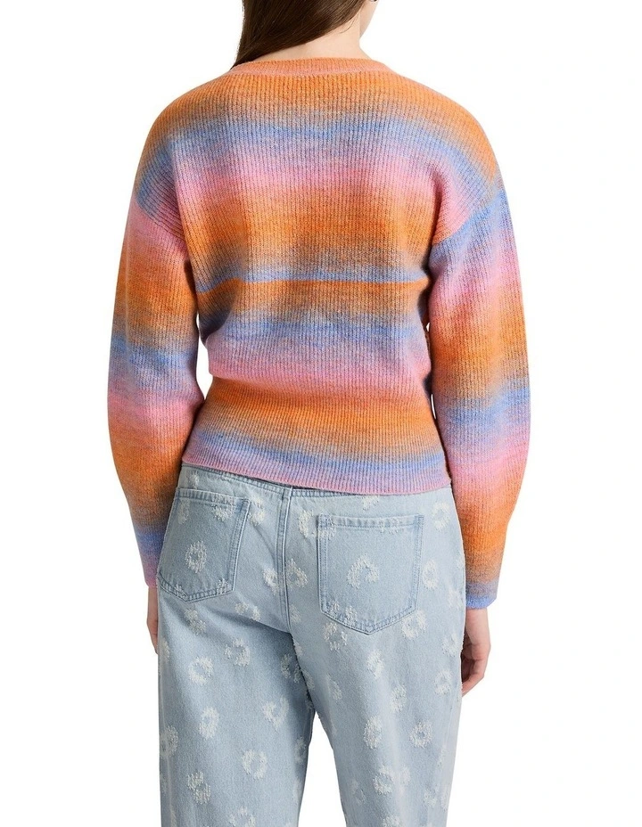 Breaking Dawn Knit in Purple Multi image 3