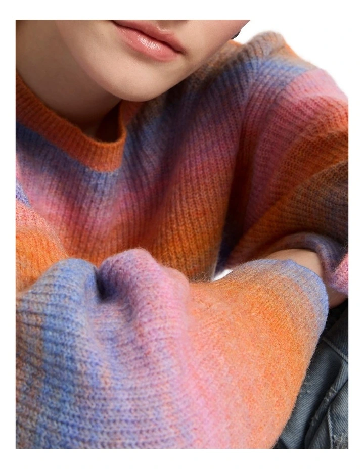 Breaking Dawn Knit in Purple Multi image 4