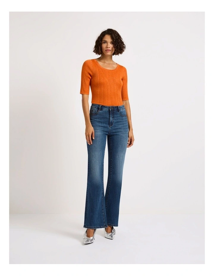 Day Shift Rib Knit Top in Volturi image 1