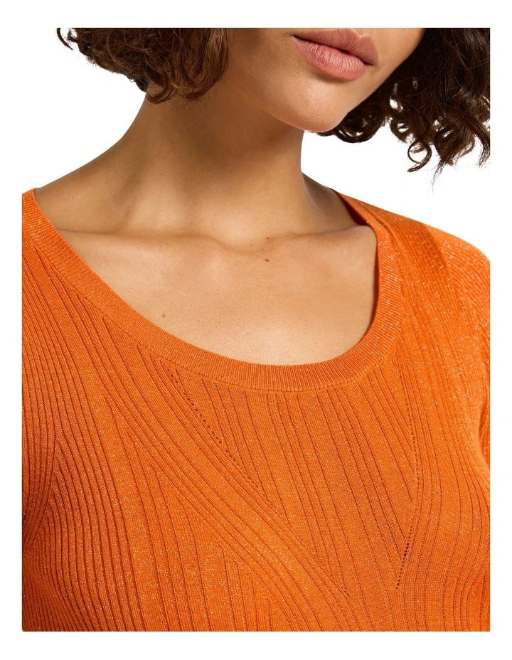 Day Shift Rib Knit Top in Volturi image 2