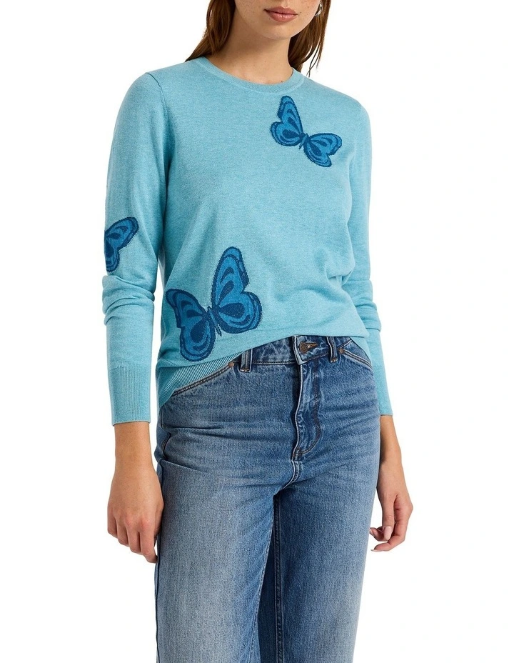 Fly Oh Fly Csc Knit in Light Blue image 1