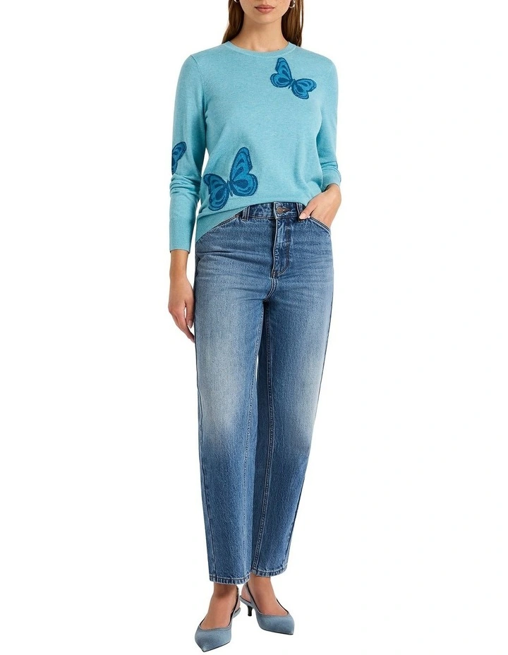 Fly Oh Fly Csc Knit in Light Blue image 2