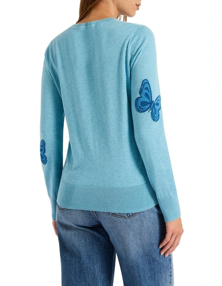Fly Oh Fly Csc Knit in Light Blue image 4