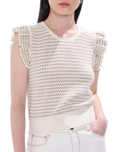 Tuscan Knit Tank in Ivory