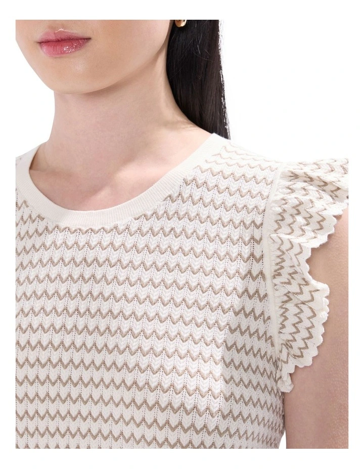 Tuscan Knit Tank in Ivory image 3