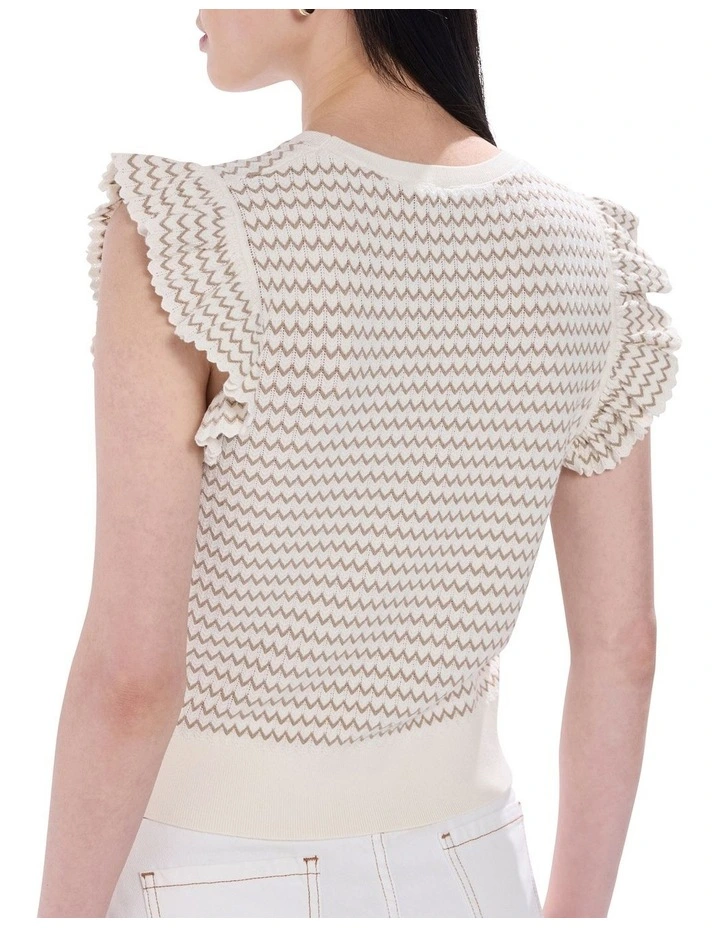 Tuscan Knit Tank in Ivory image 4