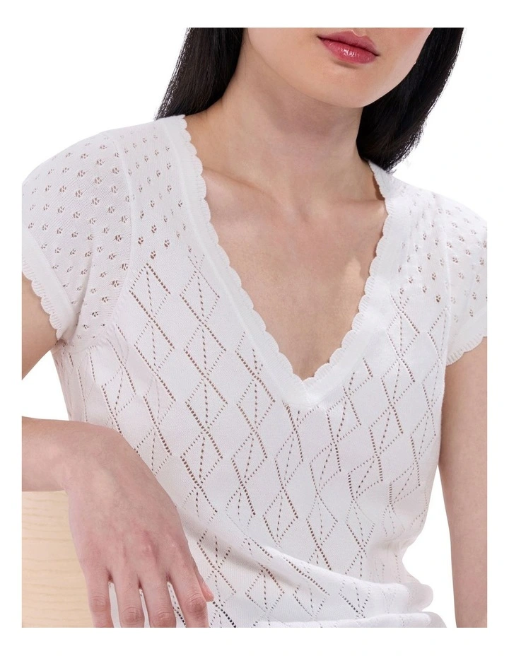 Ordinary Girl Knit in White image 3