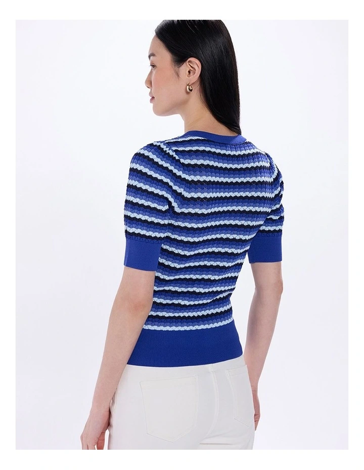 Sharpay Stripe Knit in Blue Stripe image 4