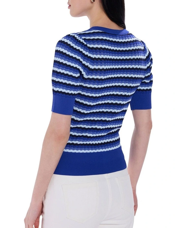 Sharpay Stripe Knit in Blue Stripe image 4