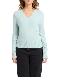 Superstar Sequin Knit in Baby Blue