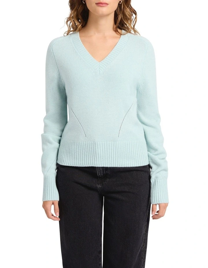 Superstar Sequin Knit in Baby Blue image 1
