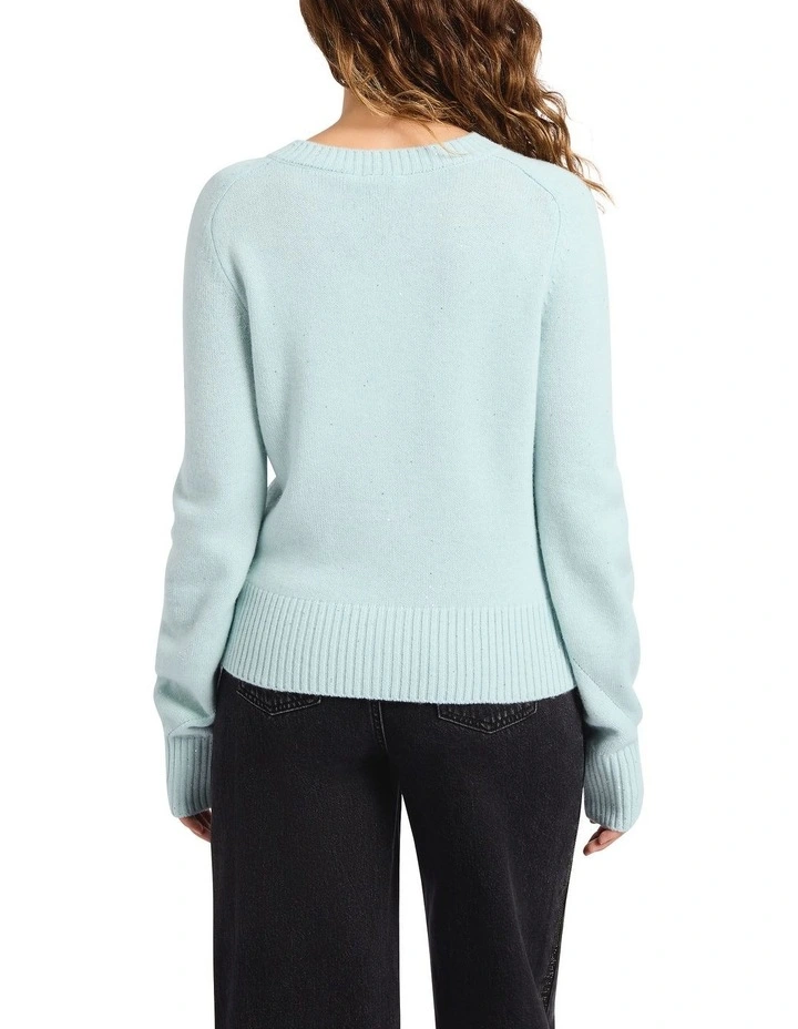 Superstar Sequin Knit in Baby Blue image 3