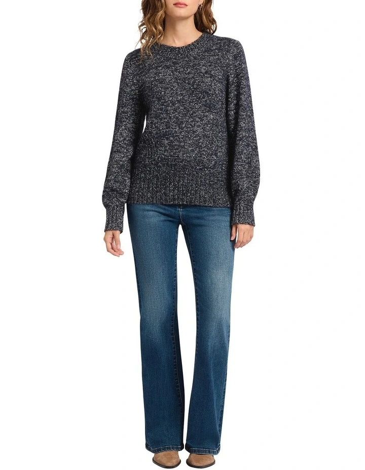Euphoria Speckle Knit in Navy Multi image 1