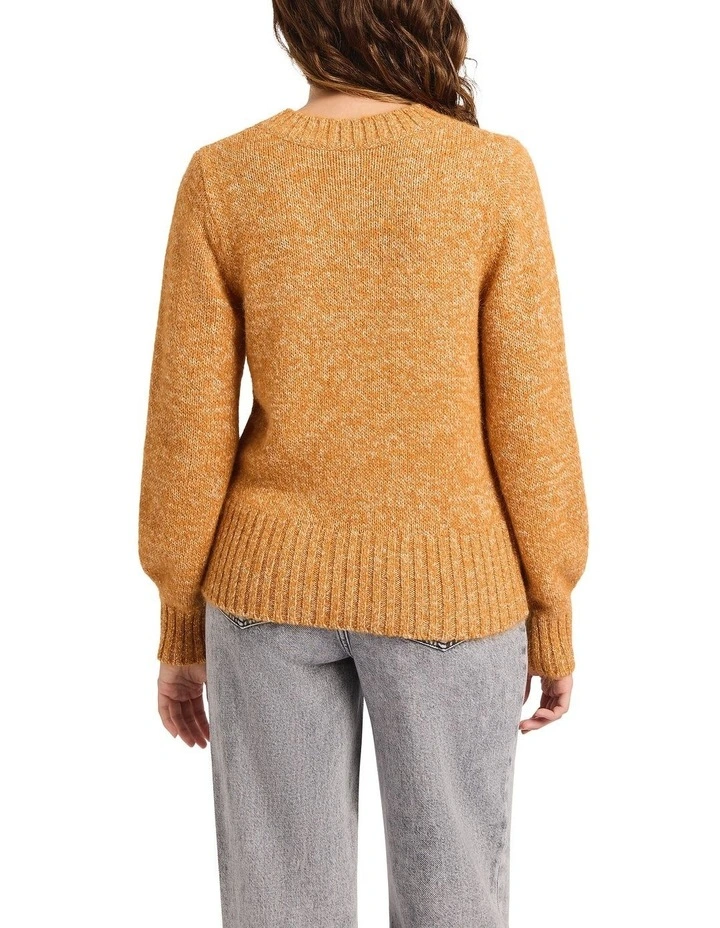 Euphoria Speckle Knit in Rust Multi image 2