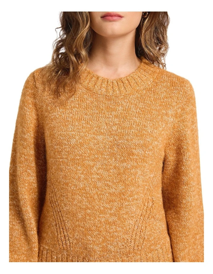 Euphoria Speckle Knit in Rust Multi image 4