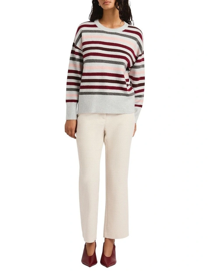 Snowfall Stripe Knit in Pink Stripe image 4