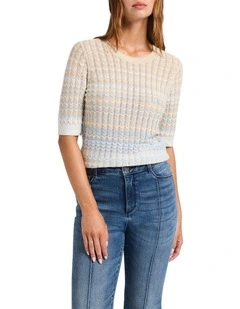Sloan Shimmer Knit in Blue Multi