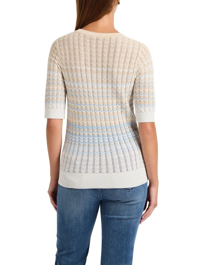 Sloan Shimmer Knit in Blue Multi image 2