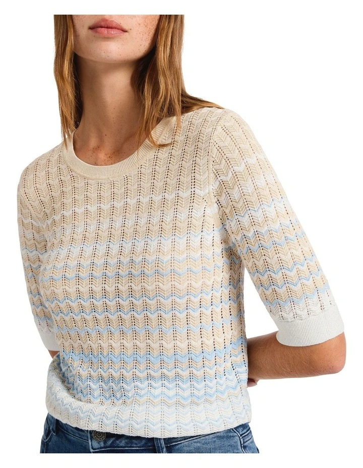 Sloan Shimmer Knit in Blue Multi image 3
