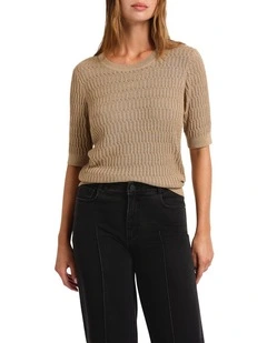 Soul Shimmer Knit in Gold Sparkle